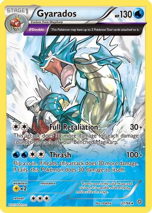 Gyarados (21) (21) 021  - Holofoil XY  Ancient Origins - Holo Rare