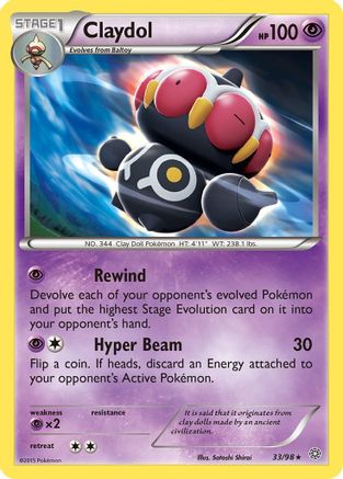 Claydol  XY  Ancient Origins - Rare
