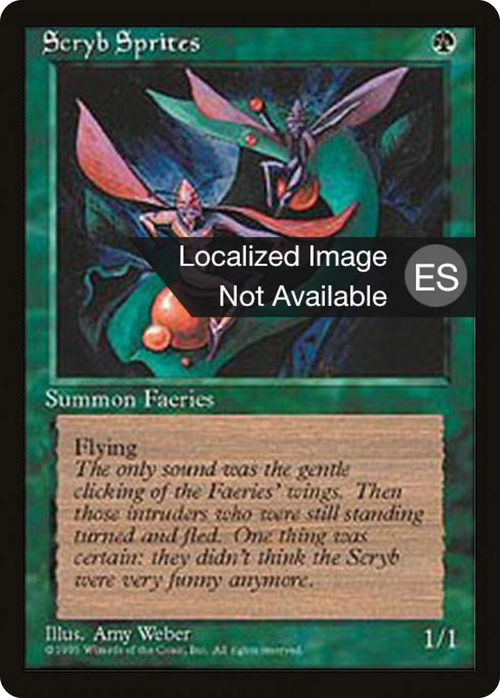 Scryb Sprites (4BB-) - Fourth Edition Foreign Black Border