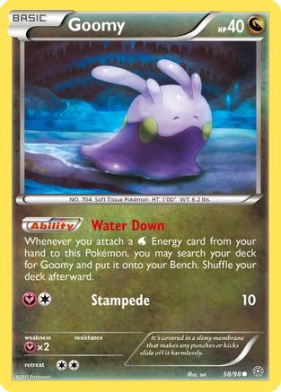 Goomy 058  - Reverse Holofoil XY  Ancient Origins - Common