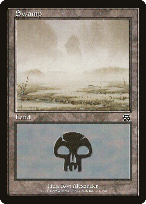Swamp (341) (MMQ-341) - Mercadian Masques Foil