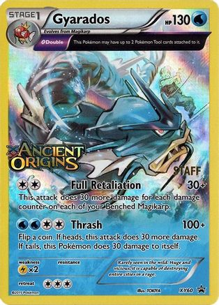 Gyarados - XY60 (Prerelease) [Staff]  - Holofoil XY Promos - Promo