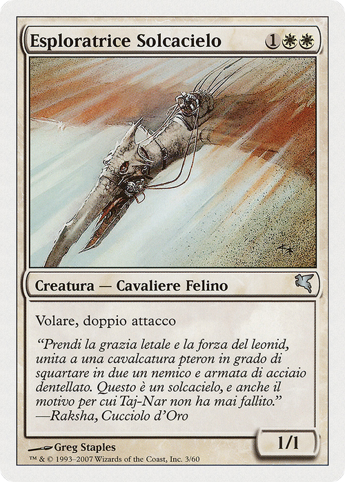 Skyhunter Skirmisher (Italian) - "Esploratrice Solcacielo" (L3) (PSAL-0L3) - Salvat 2005