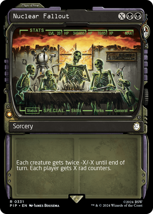 Nuclear Fallout (Showcase) (PIP-331) - Fallout: (Showcase) Foil