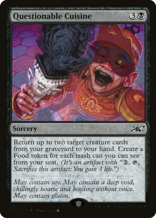 Questionable Cuisine (Galaxy Foil) (UNF-370) - Unfinity Foil