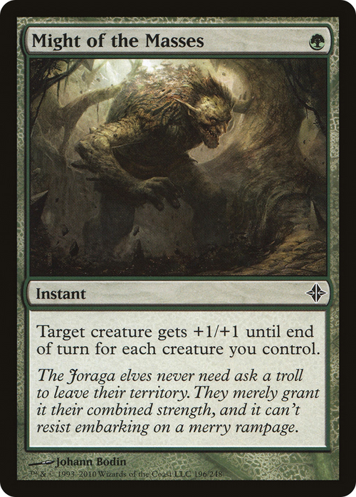 Might of the Masses (ROE-196) - Rise of the Eldrazi Foil