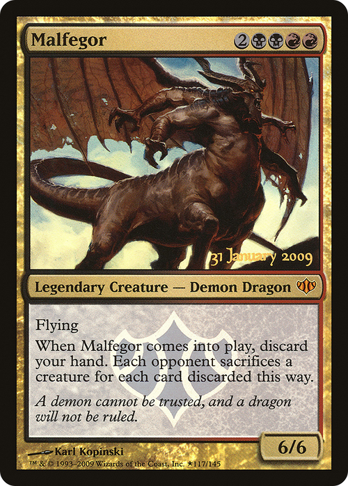 Malfegor (PRE-117★) - Conflux Promos Foil