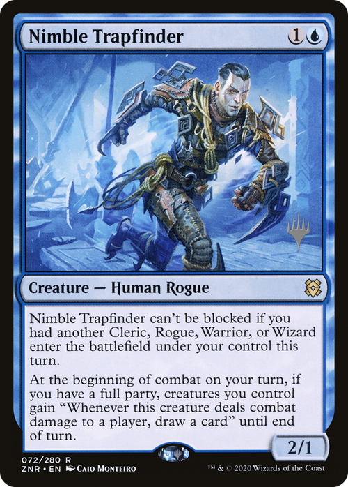 Nimble Trapfinder (PPZNR-72P) - Zendikar Rising Promos Foil