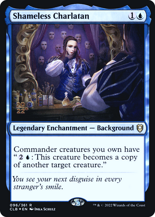 Shameless Charlatan (PRE-096) - Battle for Baldur's Gate Promos Foil