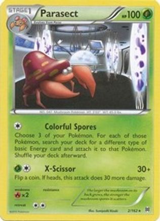 Parasect 002/162  - Reverse Holofoil XY  BREAKthrough - Rare