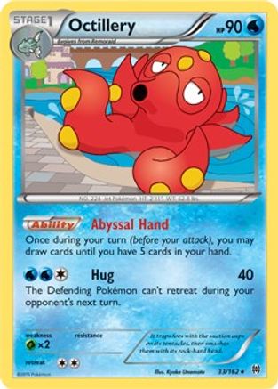 Octillery 033/162  - Reverse Holofoil XY  BREAKthrough - Holo Rare