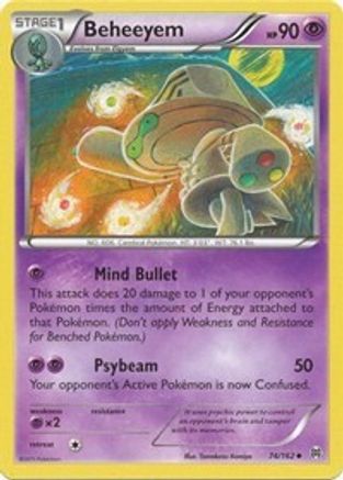 Beheeyem 074  - Reverse Holofoil XY  BREAKthrough - Uncommon