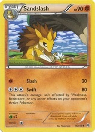 Sandslash 076/162  - Reverse Holofoil XY  BREAKthrough - Uncommon