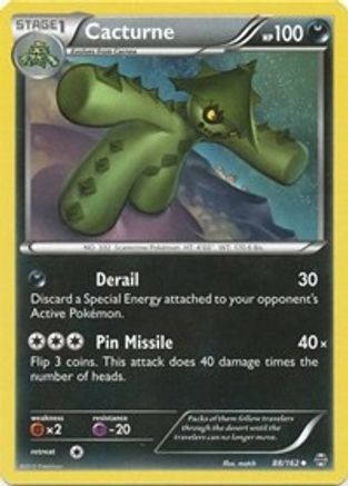 Cacturne 088  - Reverse Holofoil XY  BREAKthrough - Uncommon