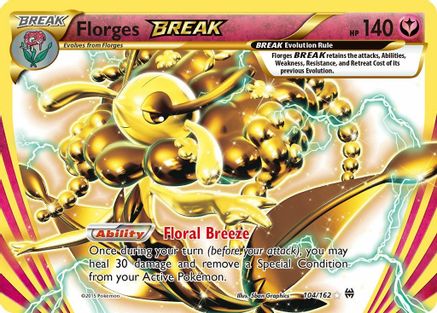 Florges BREAK 104  - Holofoil XY  BREAKthrough - Rare BREAK
