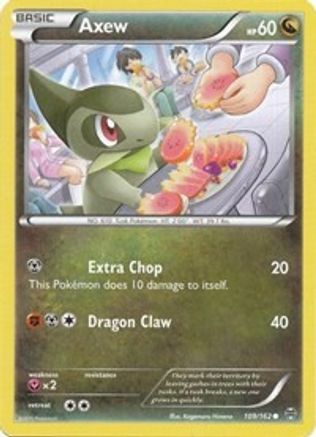 Axew (109) (109) 109  - Reverse Holofoil XY  BREAKthrough - Common