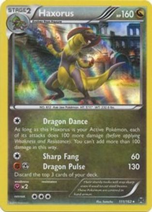 Haxorus 111/162  - Reverse Holofoil XY  BREAKthrough - Holo Rare