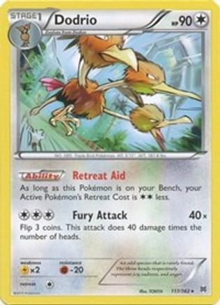 Dodrio 117  XY  BREAKthrough - Rare
