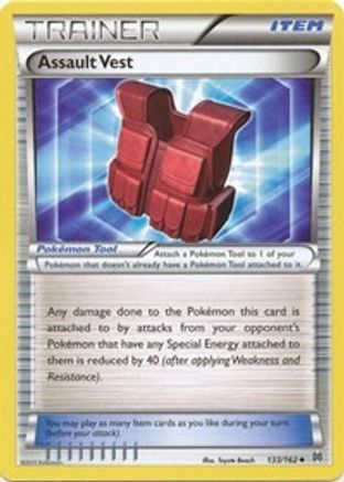 Assault Vest 133  - Reverse Holofoil XY  BREAKthrough - Uncommon