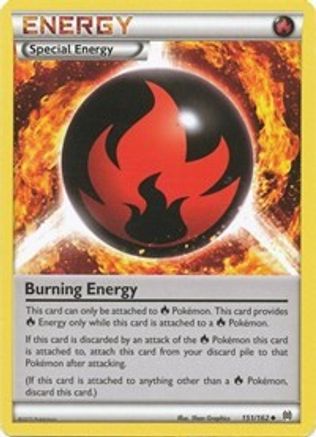 Burning Energy 151  XY  BREAKthrough - Uncommon
