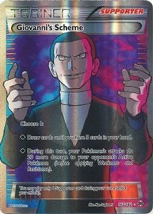 Giovanni's Scheme (Full Art) 162  - Holofoil XY  BREAKthrough - Ultra Rare