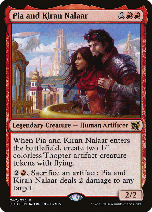 Pia and Kiran Nalaar (DDU-047) - Duel Decks: Elves vs. Inventors