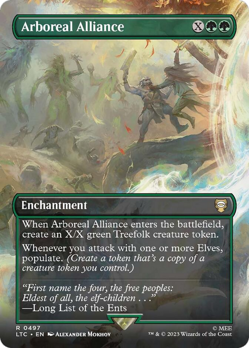 Arboreal Alliance (Borderless) (LTC-497) - Tales of Middle-earth Commander Foil