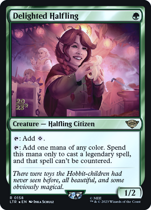 Delighted Halfling (0158) (PRE-158) - Tales of Middle-earth Promos Foil