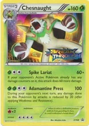 Chesnaught - XY68 (Prerelease [Staff]  - Holofoil XY Promos - Promo