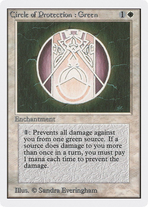 Circle of Protection: Green (2ED-) - Unlimited Edition