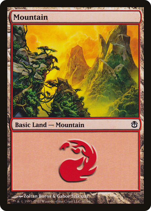 Mountain (41) (DDH-041) - Duel Decks: Ajani vs. Nicol Bolas
