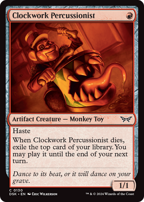 Clockwork Percussionist (0130) (DSK-130) - Duskmourn: House of Horror Foil