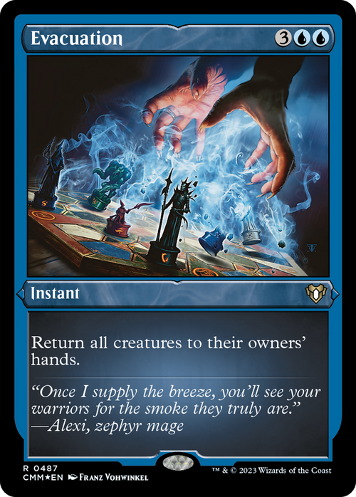 Evacuation (Foil Etched) (CMM-487) - Commander Masters Foil