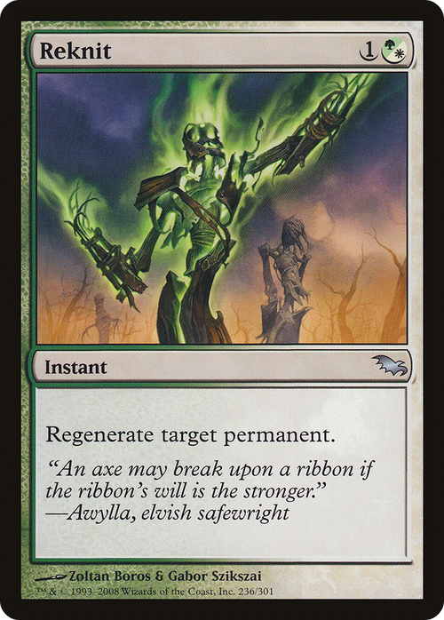 Reknit (SHM-236) - Shadowmoor Foil