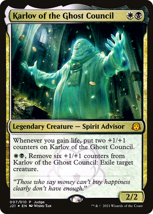 Karlov of the Ghost Council (JDG-007) - Judge Gift Cards 2021 Foil