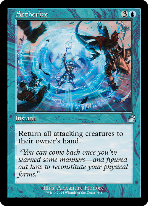 Aetherize (Retro Frame) (RVR-448) - Ravnica Remastered Foil