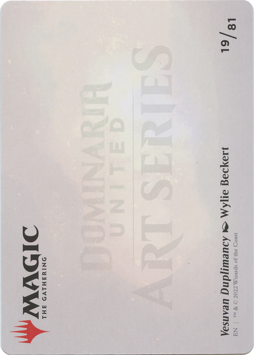 Vesuvan Duplimancy // Vesuvan Duplimancy (ADMU-019) - Dominaria United Art Series (Borderless)