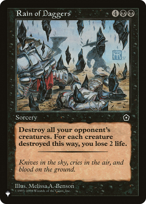 Rain of Daggers (LIST-P02-85) - The List