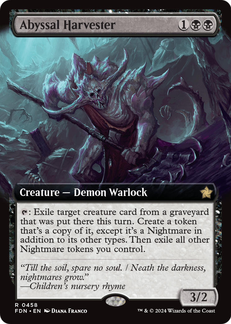 Abyssal Harvester (Extended Art) (FDN-458) - Foundations: (Extended Art) Foil