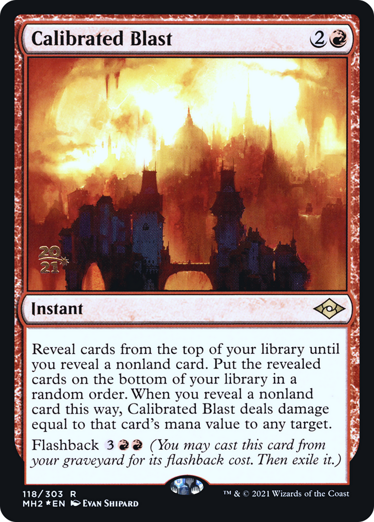 Calibrated Blast (PRE-118S) - Modern Horizons 2 Promos Foil