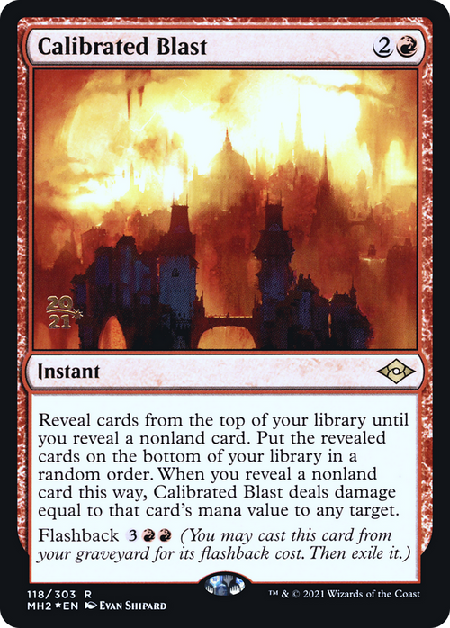 Calibrated Blast (PRE-118S) - Modern Horizons 2 Promos Foil