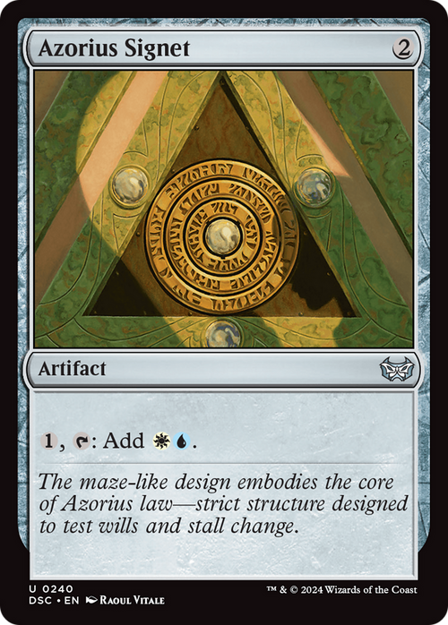 Azorius Signet (DSC-240) - Duskmourn: House of Horror Commander