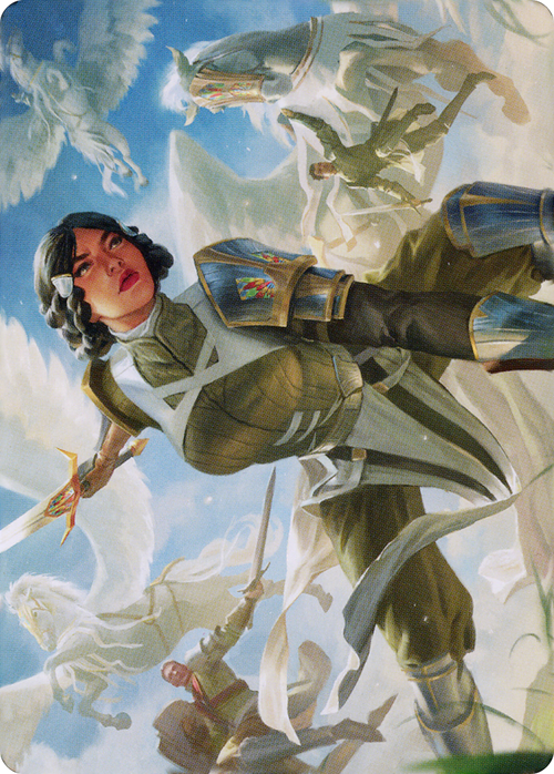 Resolute Reinforcements // Resolute Reinforcements (ADMU-013) - Dominaria United Art Series (Borderless)