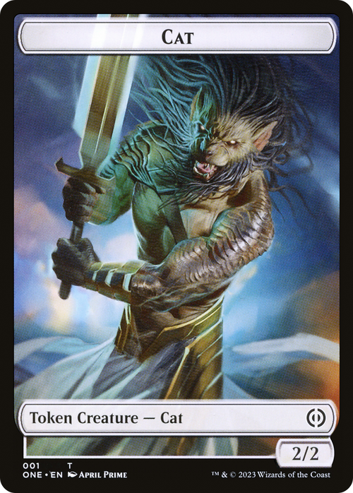Cat (TONE-001) - Phyrexia: All Will Be One Tokens Foil