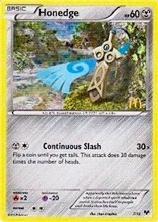 Honedge - 7/12/12  - Holofoil McDonalds Promos 2014 - Promo