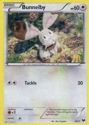Bunnelby - 10/12/12  - Holofoil McDonalds Promos 2014 - Promo