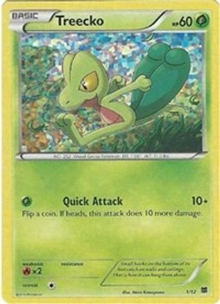 Treecko - 1/12/12  - Holofoil McDonalds Promos 2015 - Promo