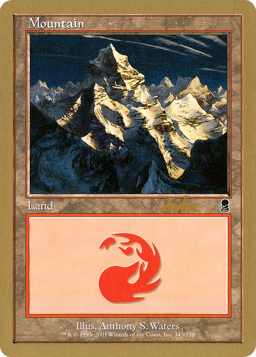 Mountain (343) - 2002 Brian Kibler (ODY) (WCD-) - World Championship Decks 2002