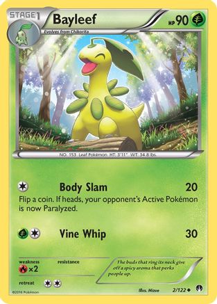 Bayleef 002  - Reverse Holofoil XY  BREAKpoint - Uncommon