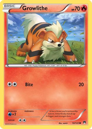 Growlithe 010  XY  BREAKpoint - Common
